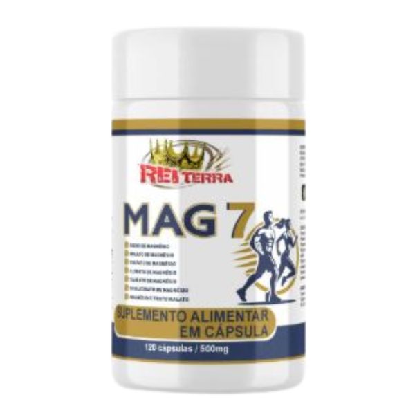 CAPSULA MAG 7 -  MAGN�SIO 7 EM 1 - REI TERRA - 120 CAPSULAS